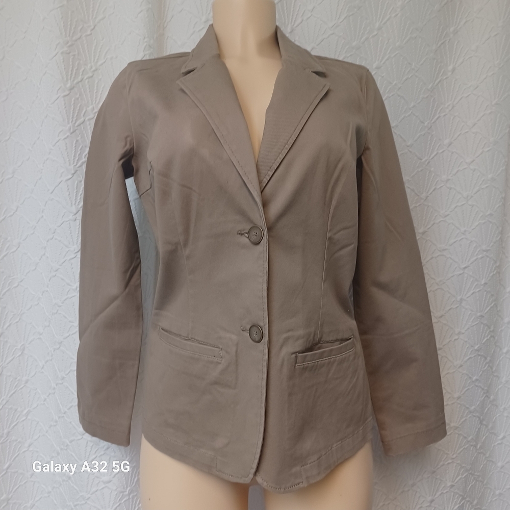 Liz Claiborne Women Size 4 Beige Blazer - Picture 3 of 15